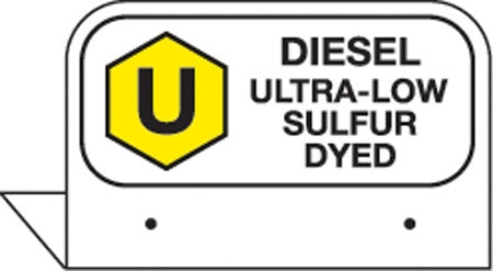 Aluminum FPI Tags- "Diesel Ultra Low Sulfur Dyed"