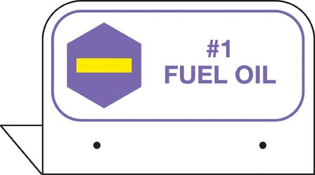 Aluminum FPI Tags- "#1 Fuel Oil"