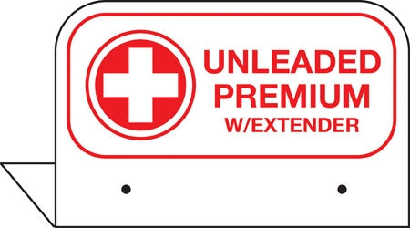 Aluminum FPI Tags- "Premium Unleaded W/Extender"