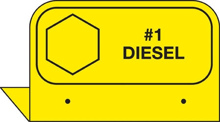 Aluminum FPI Tags- "#1 Diesel"