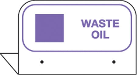 Aluminum FPI Tags- "Waste Oil"
