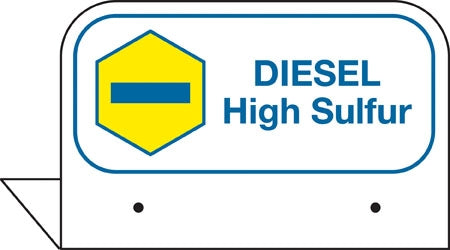 Aluminum FPI Tags- "Diesel High Sulfur"