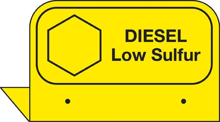 Aluminum FPI Tags- "Diesel Low Sulfur"