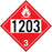 Styrene Truck Placard- "1203" Gasoline