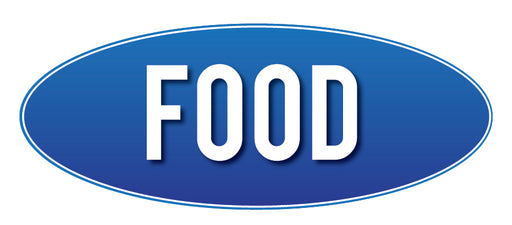 Food Store Sign Blue