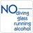 No Diving Glass Running Alcohol