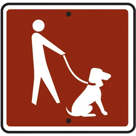 Dog Rally Start Sign Dog On Leash Sign