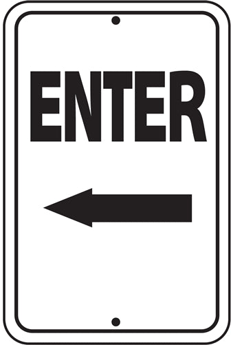 Enter left arrow