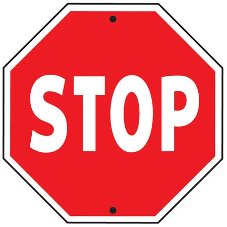 Reflective Aluminum Sign "Stop"