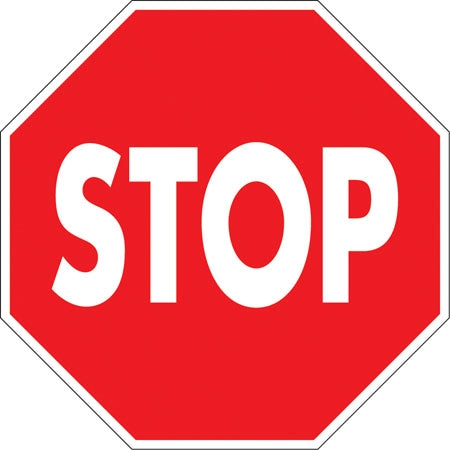 .080 Reflective Aluminum "Stop" Sign