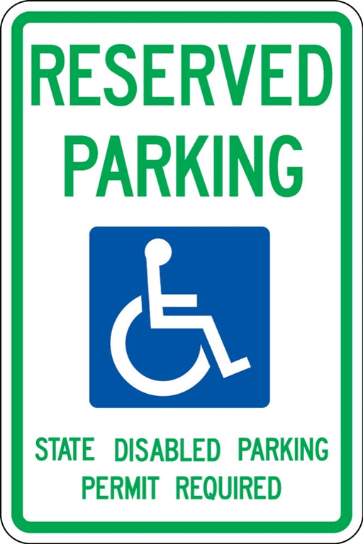 .080 Reflective "RESERVED PARKING