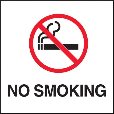 No Smoking" Symbol- 6"w x 6"h Decal