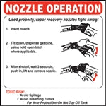 Nozzle Operation Instructions- 6"w x 6"h Decal