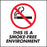 This Is A Smoke Free Environment- 6"w x 6"h Decal
