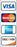 VISA MasterCard AMERICAN EXPRESS DISCOVER Double Sided Decal