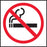 No Smoking Symbol- 3"w x 3"h Decal