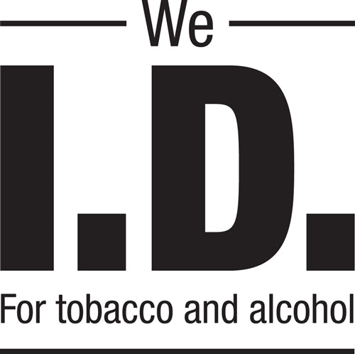 We I.D. For Tobacco and Alcohol- 6"w x 6"h Decal