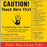 Caution! Touch Here First- 6"w x 6"h Decal
