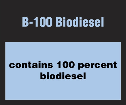 Decal- B-100 Biodiesel