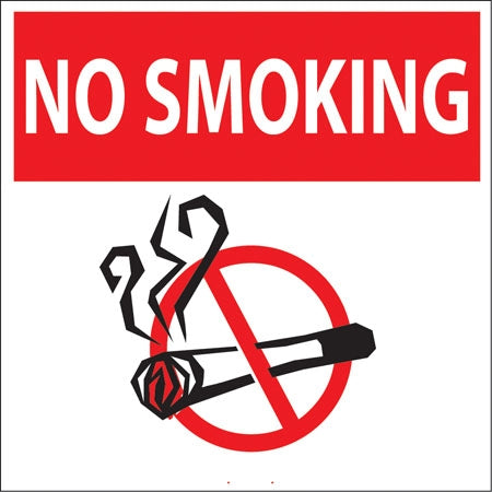 SMOKING (logo)- 6"w x 6"h DECAL
