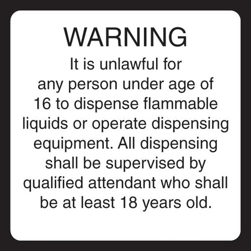 WARNING it is Unlawful- 6"w x 6"h Decal