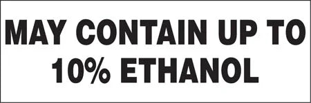 "May Contain Up To 10% Ethanol"