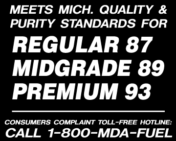 Meets Mich. Quality...3 Product- 4"w x 5"h Decal