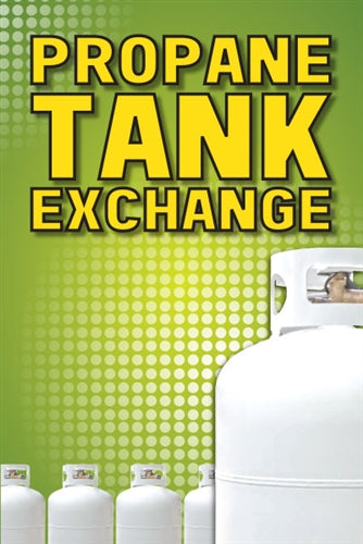 Propane Tank Exchange- 24"w x 36"h Aluminum Sign