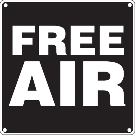 Free Air 12 w x 12 h Aluminum Sign