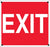 Exit- 12"w x 12"h Aluminum Sign