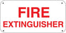 Fire Extinguisher- 16"w x 8"h Aluminum Sign