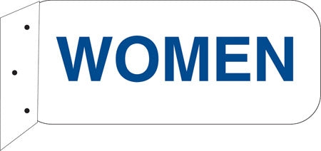 "Women"- 9"w x 4"h Aluminum Restroom Sign