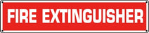 Fire Extinguisher- 24"w x 4"h Aluminum Sign
