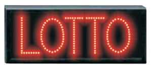 Red LED "Lotto" Sign