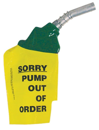 "Sorry Pump Out Of Order"- Plastic Nozzle Sleeve, 6 per Package