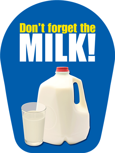 Nozzle Talker- Don't forget the milk
