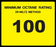Octane Rating Decal- Standard 100