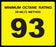 Octane Rating Decal- Standard 93