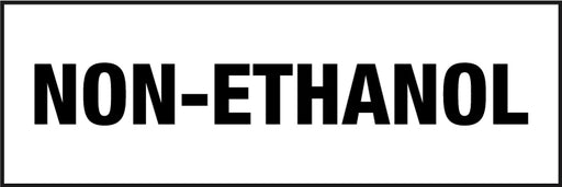 Non-Ethanol Pump Decal_Black on White
