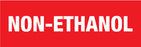 Non-Ethanol Pump Decal_White on Red