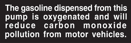 Gas Is Oxygenated- 6"w x 2"h Decal