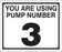 Pump Decal- Black on White, "You are using Pump Number 3"