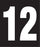 Pump Decal- White on Black, "Number 12"