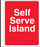 Side Mount Pole Sign, Self Serve Island