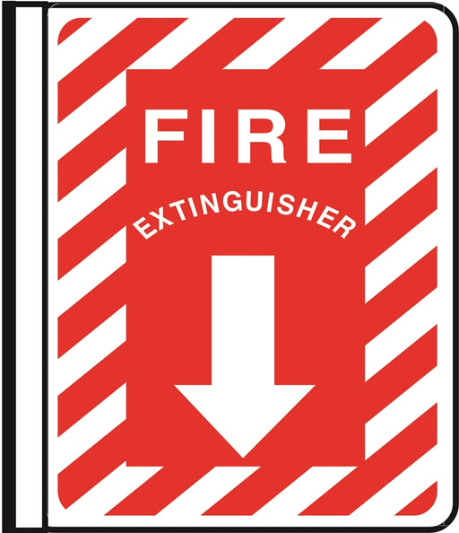 "Fire Extinguisher" Side Mounted Pole Sign