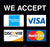 We Accept Credit Cards- 9.375" x 8.75" Insert