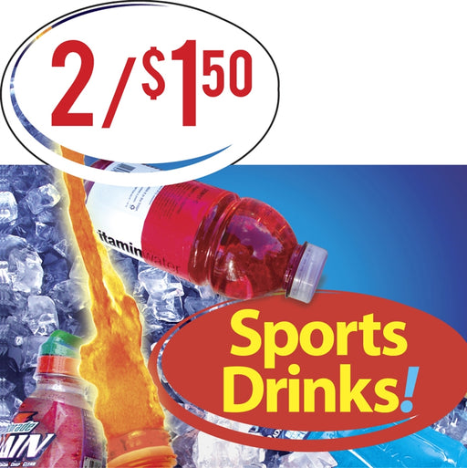 Sports Drinks!- Price Burst Insert