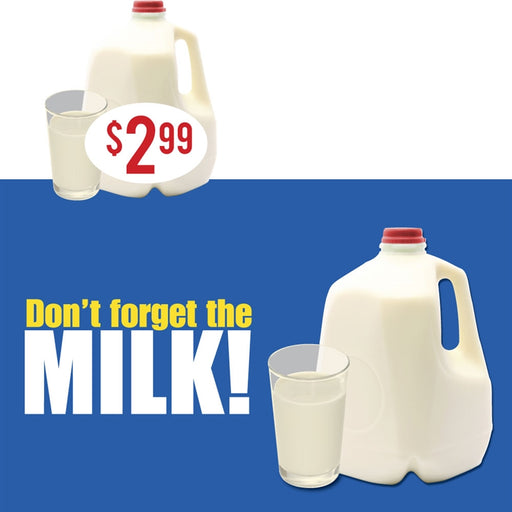 Don't Forget the Milk Price Burst Insert