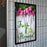 Wall Mounted United Wind Frame with 28 x 44 "Fresh Cut Flowers" Insert