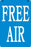 FREE AIR- 16"w x 24"h Aluminum Pole sign